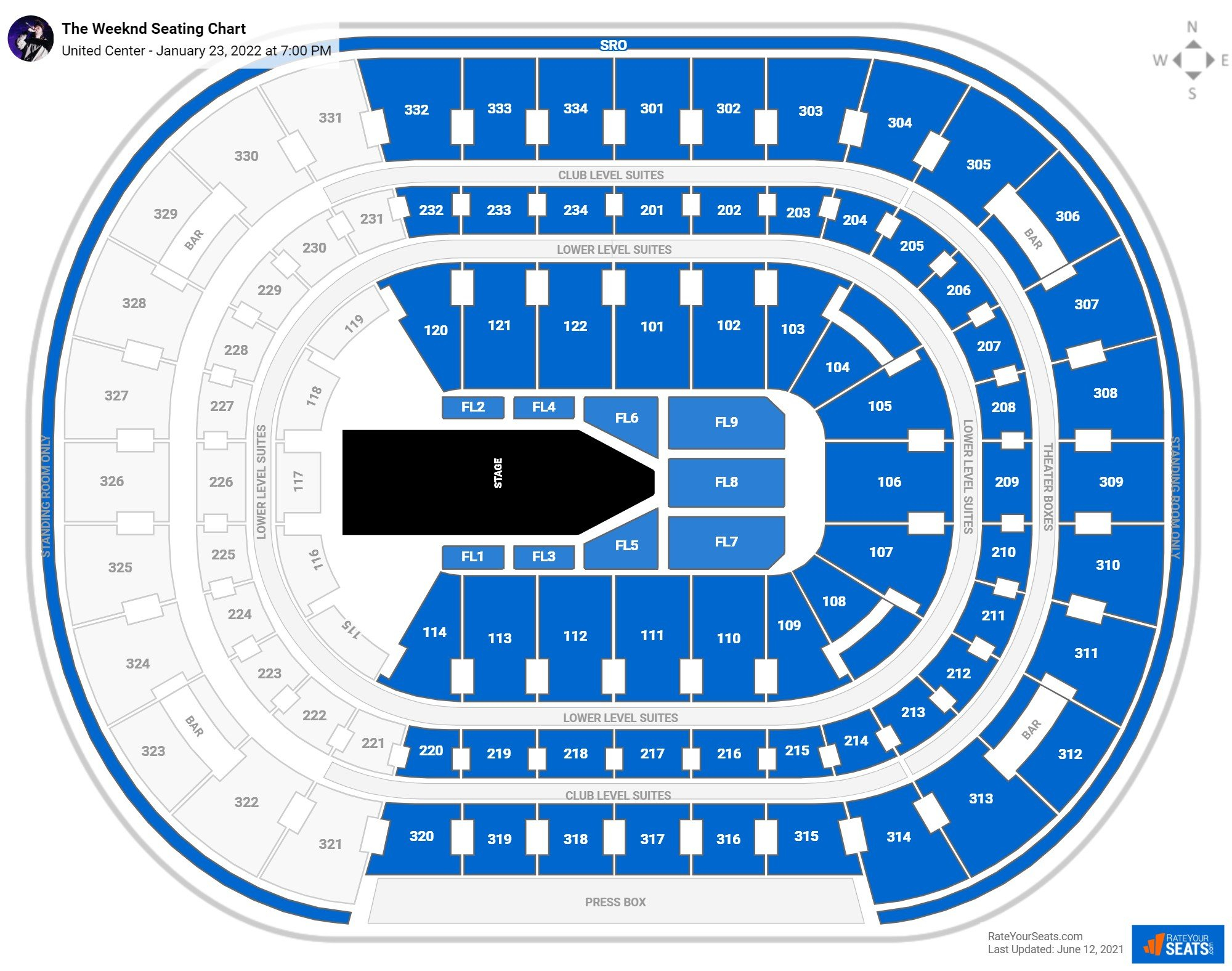 United Center Seating Charts For Concerts RateYourSeats