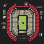 Arizona Cardinals Seating Chart In 2020 University Of Phoenix Stadium