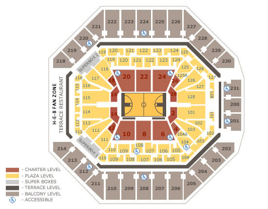 AT T Center Seating Charts