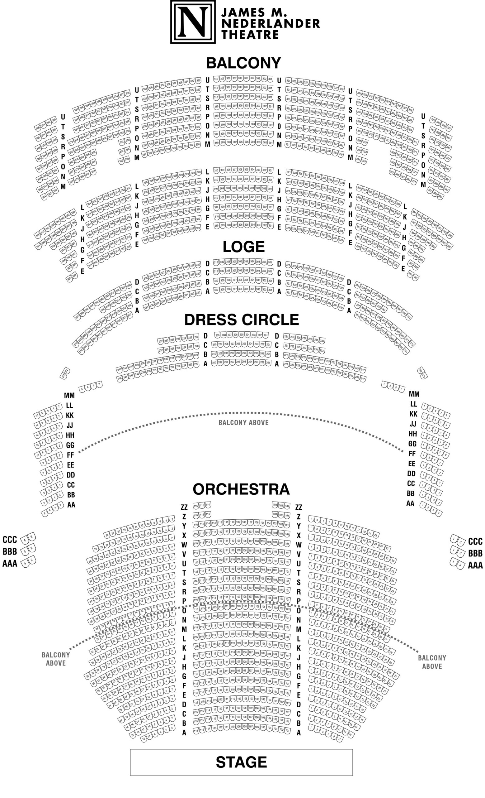 James M Nederlander Theatre Broadway Direct