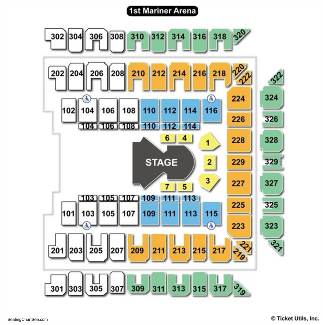 Royal Farms Arena Seating Chart Seating Charts Tickets