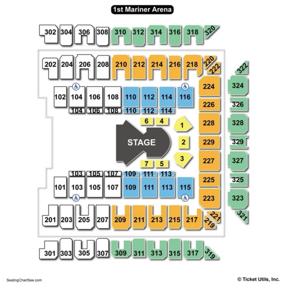 Royal Farms Arena Virtual Seating Chart