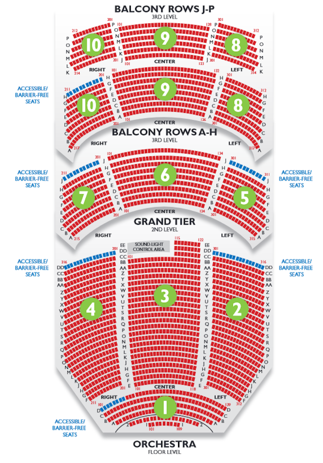 Springs Performing Arts Center Seating Chart