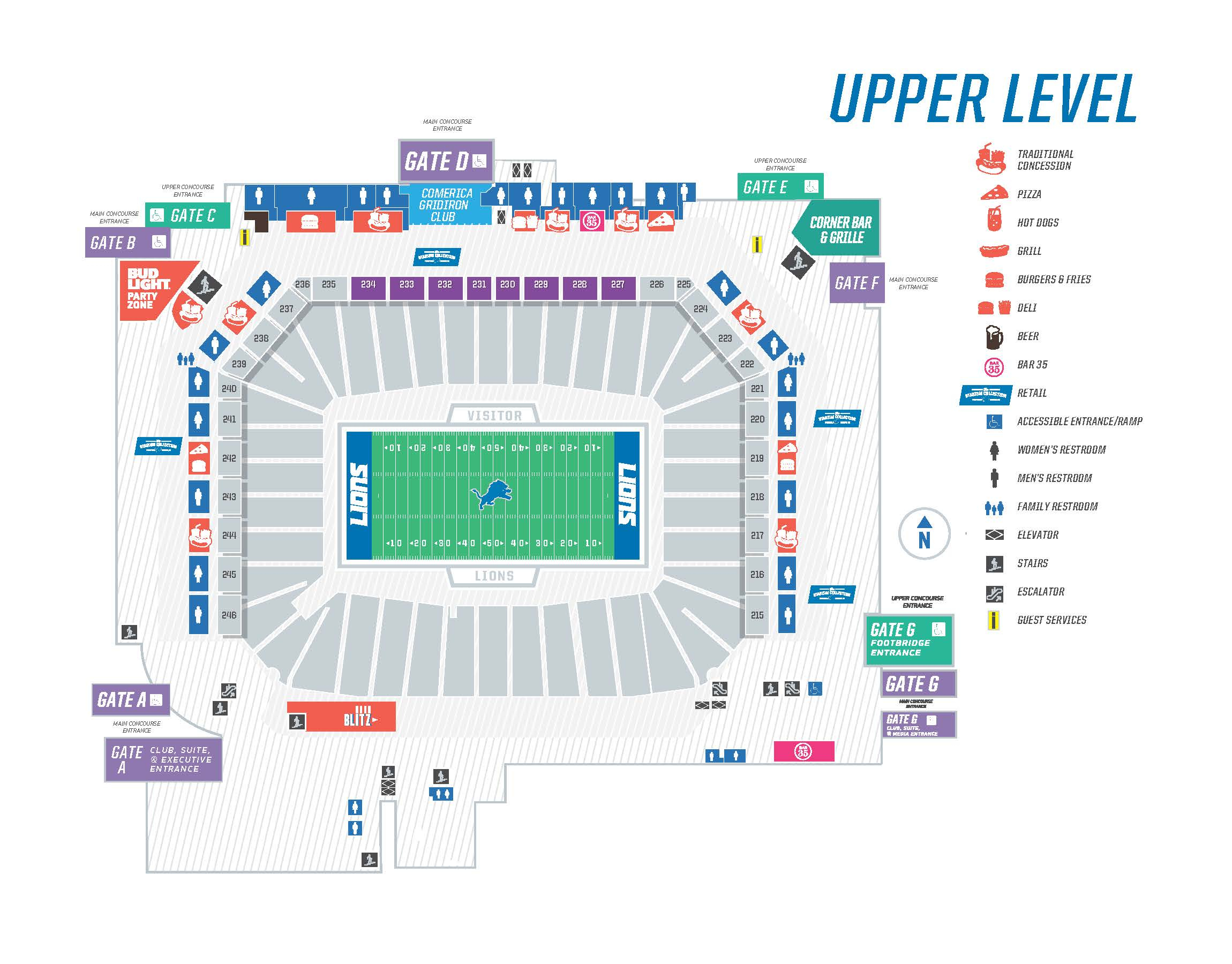 Seating Maps Ford Field