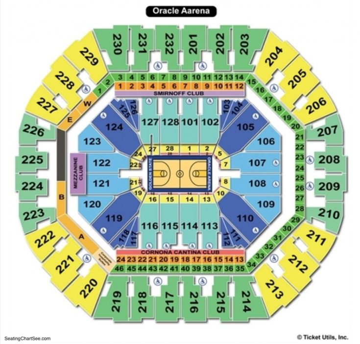 Stylish In Addition To Stunning Oakland Oracle Arena Seating Chart Di 2020