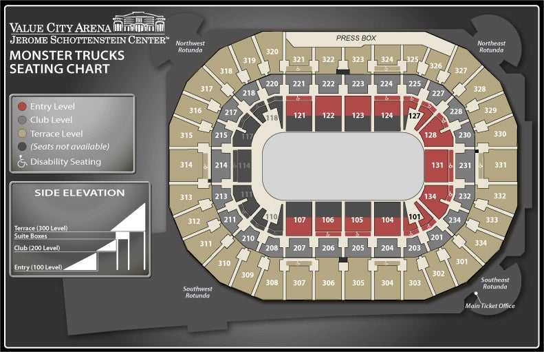 Value City Arena Seating Chart With Seat Numbers Elcho Table